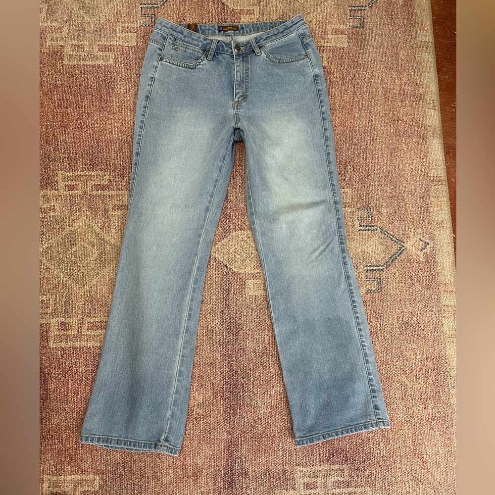Wrangler Light Blue Women's baby Boot Cut Jeans - Picture 2 of 13